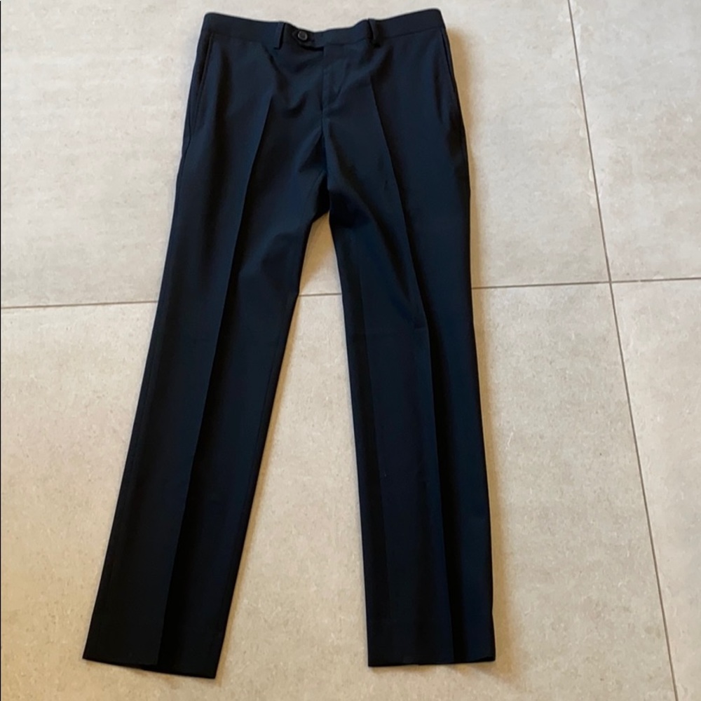 boys black dress pant